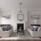 Ekena Millwork Bradford Ceiling Medallion (Canopies up to 4 3/8"), 18 1/8"OD x 3 3/4"ID x 1 1/8"P, Pot of Cream CM18BRPCF - alternate 3